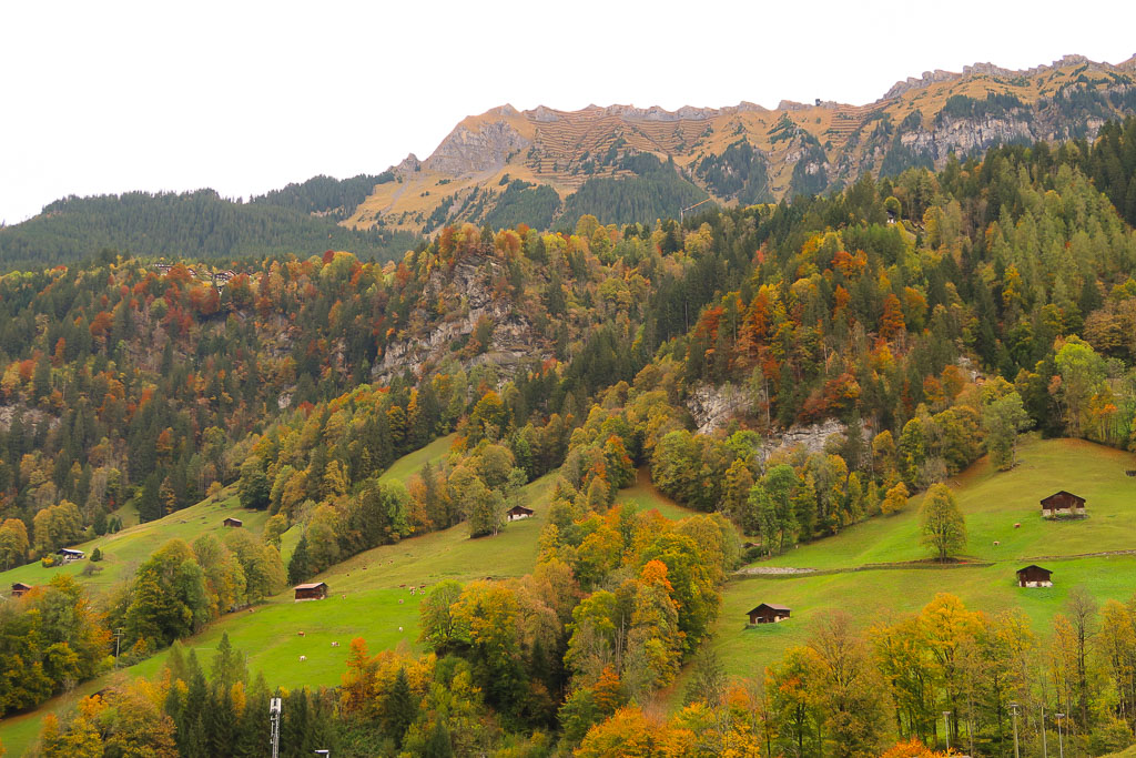 Autumn colours at Lauterbrunnen, Switzerland